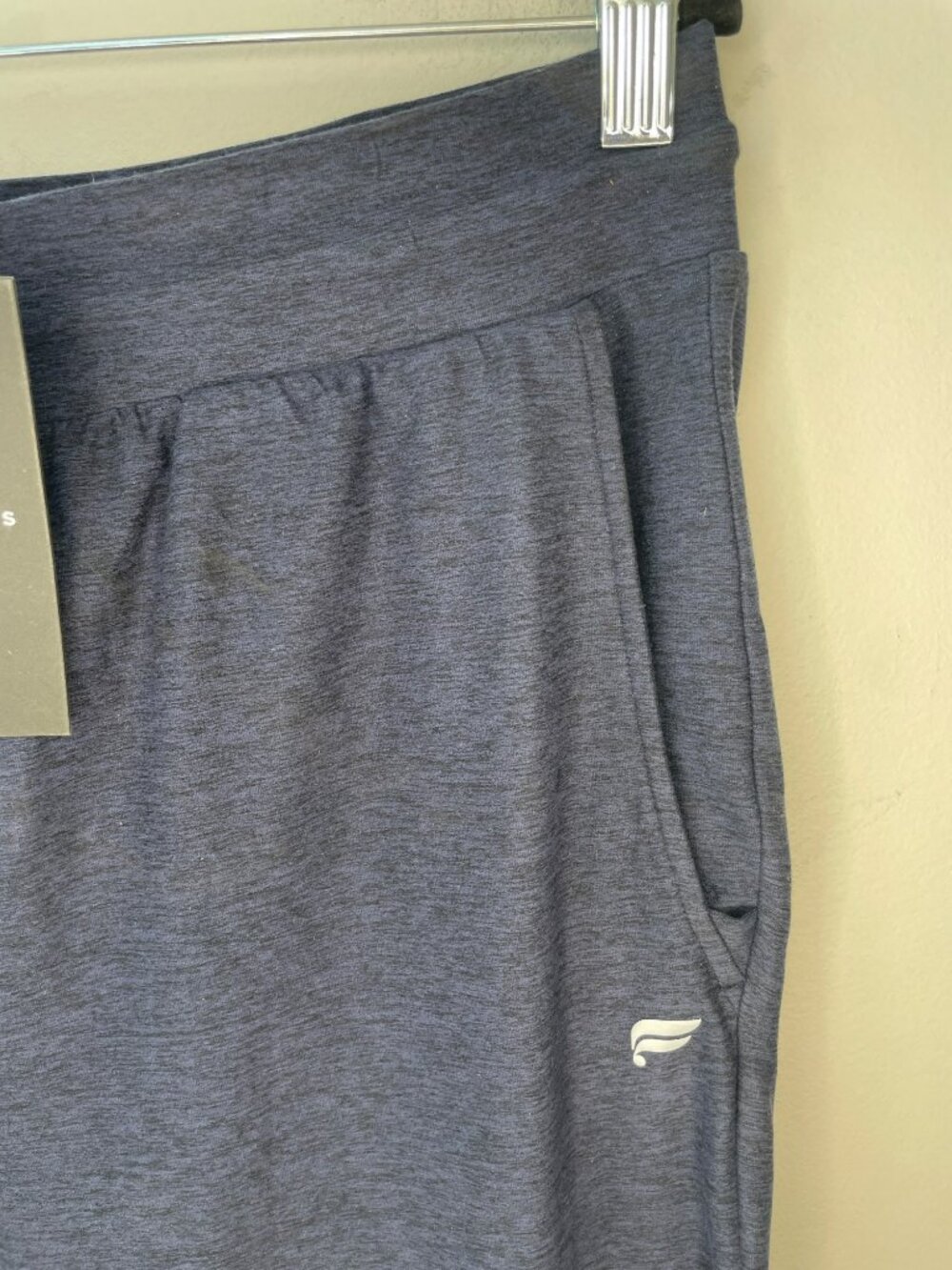 Fabletics Cloud Jersey Jogger Pants Navy Heather Women's Size L Regular 29" NWT - Picture 2 of 9